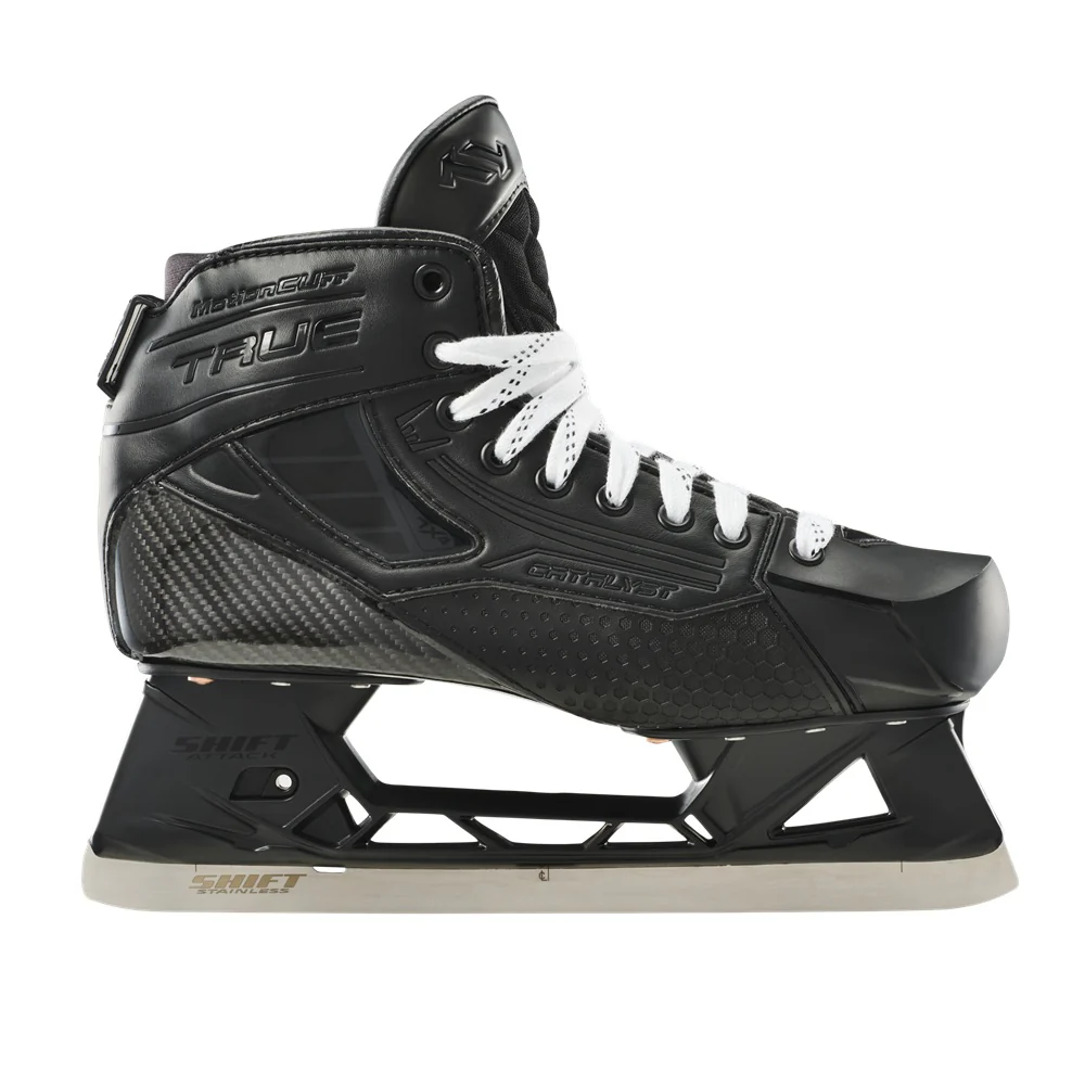 True Intermediate Catalyst 7X4 Blackout Hockey Goalie Skate