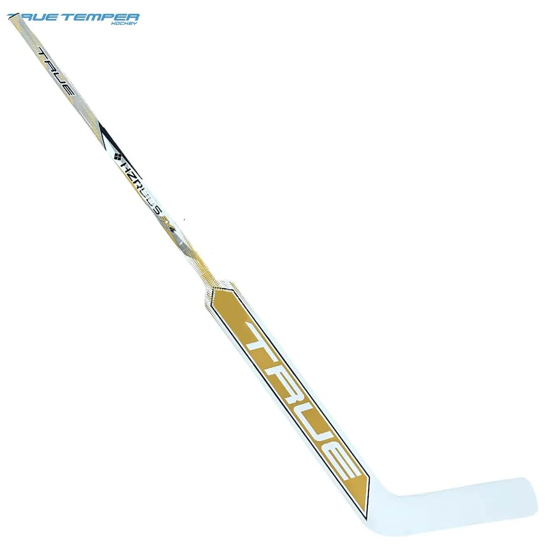 True Intermediate HZRDUS 5X4 White/Gold Hockey Goalie Stick