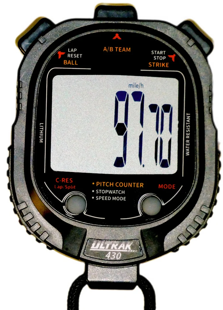 Ultrak 430 Pitch Counter w/ Pitch Speed Tracker & 2 Memory Stopwatch - Image 3