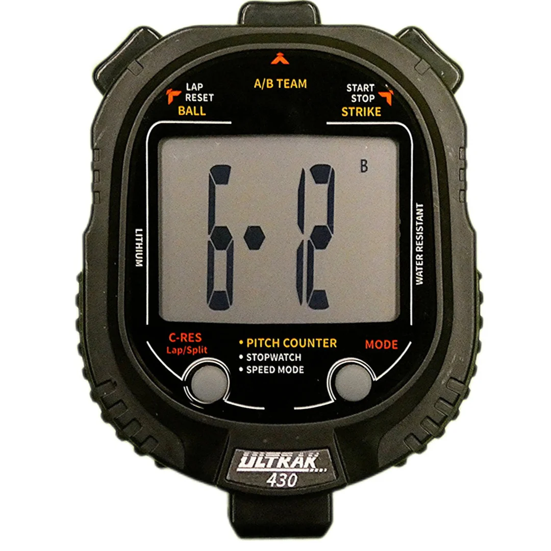 Ultrak 430 Pitch Counter w/ Pitch Speed Tracker & 2 Memory Stopwatch - Image 4