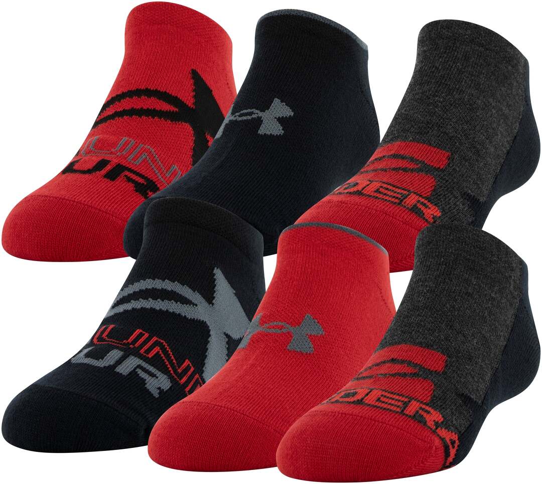 Under Armour Youth Essential Lite No Show Sock 6-Pack