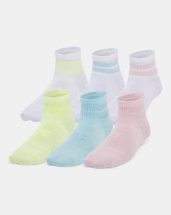 Under Armour Youth Essential Quarter Sock 6-Pack
