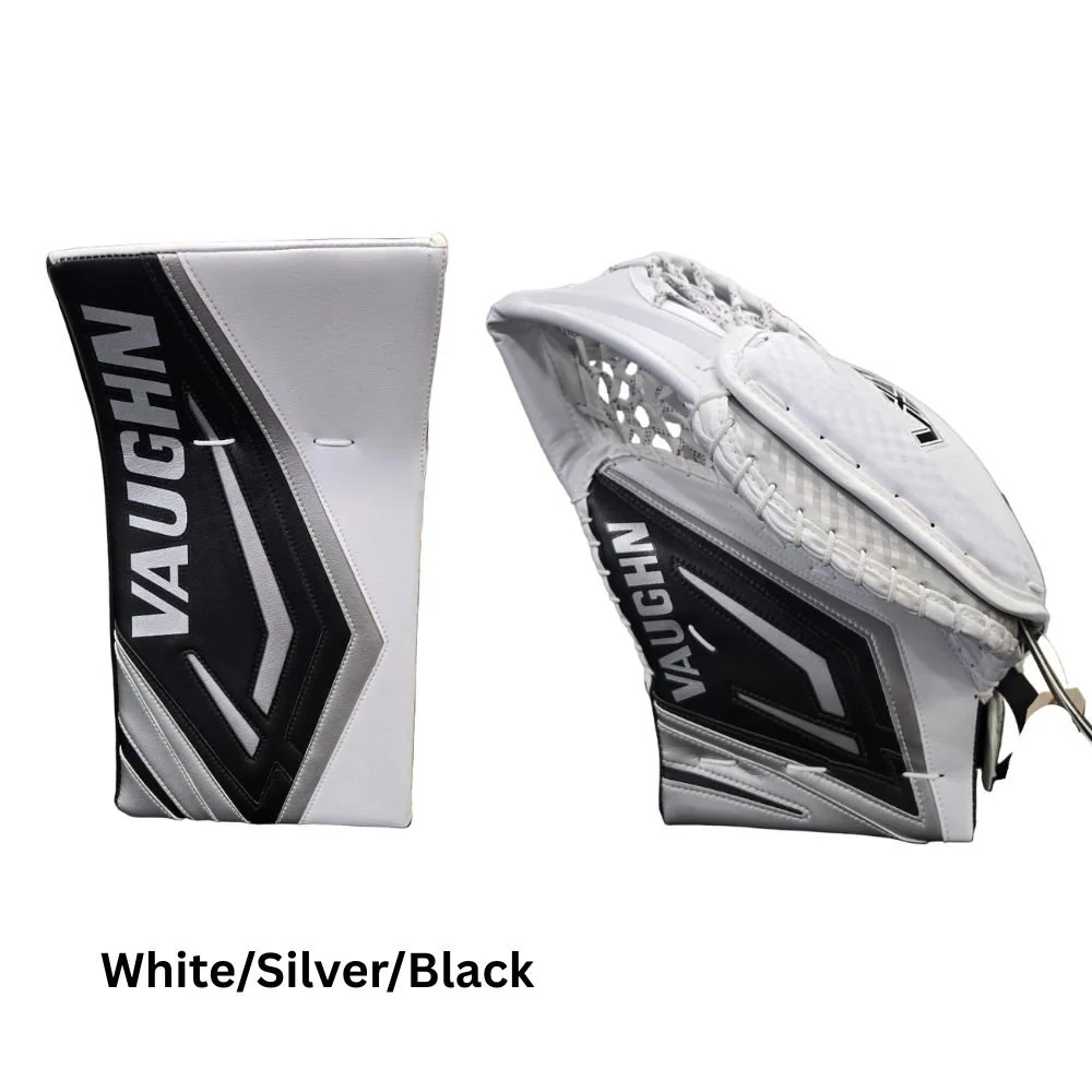 Vaughn Senior Velocity VX1 Pro Carbon Hockey Goalie Trapper+Blocker - Image 4