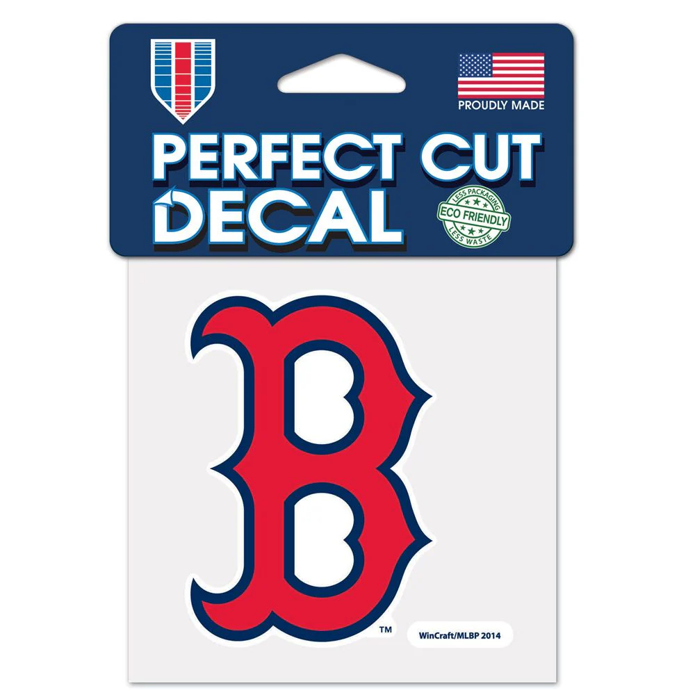 Wincraft MLB Boston Red Sox 4"x4" Perfect Cut Decal