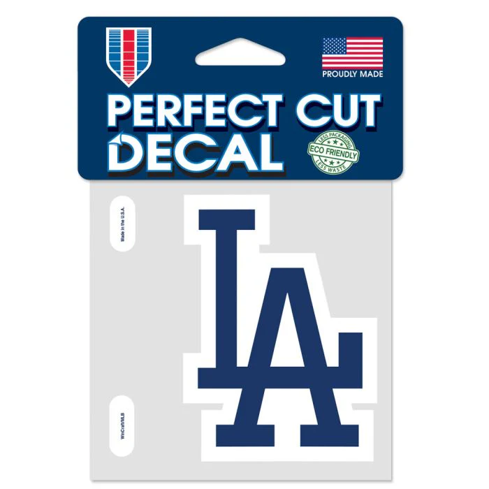 Wincraft MLB Los Angeles Dodgers 4"x4" Perfect Cut Decal