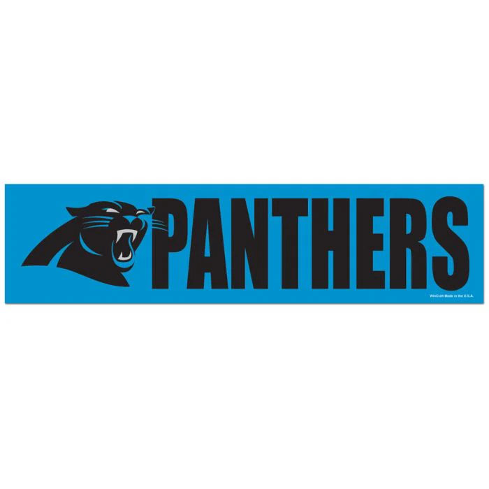 Wincraft NFL Carolina Panthers 3"x12" Bumper Strip