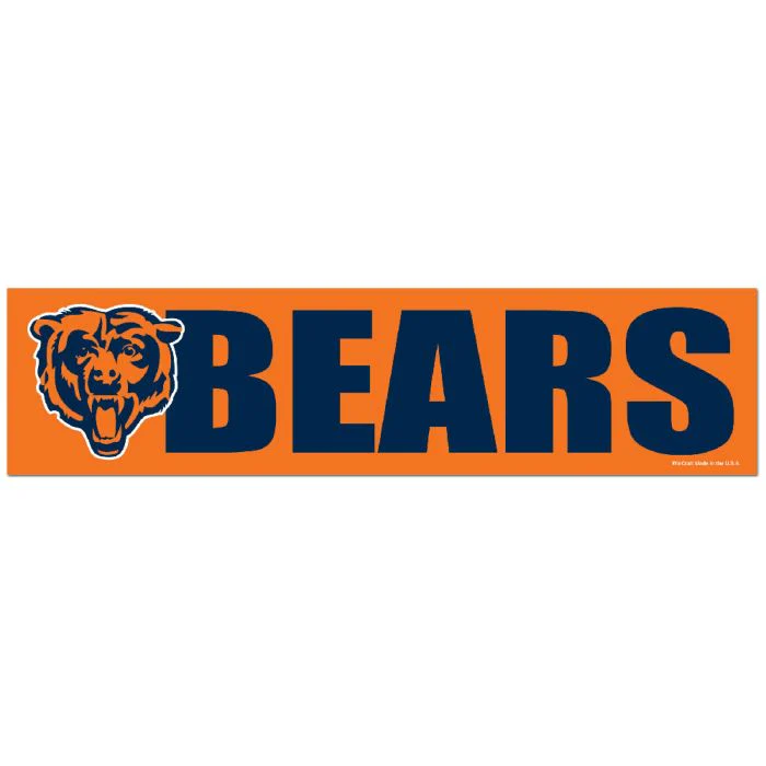 Wincraft NFL Chicago Bears 3"x12" Bumper Strip