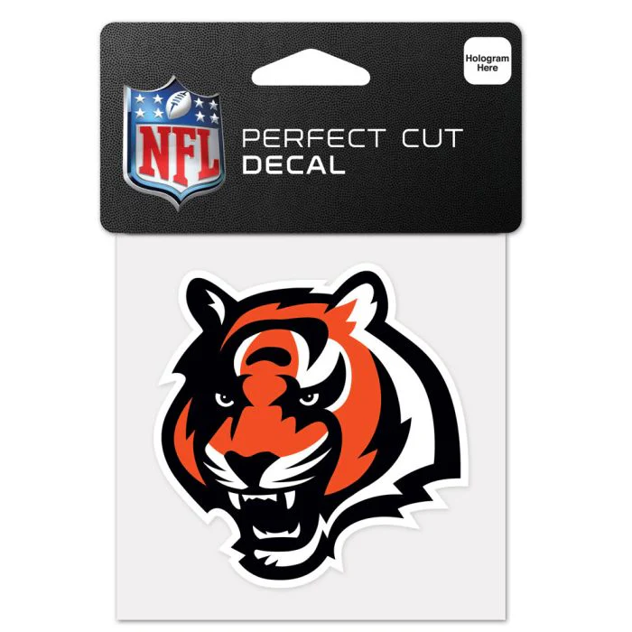 Wincraft NFL Cincinnati Bengals 4"x4" Perfect Cut Decal