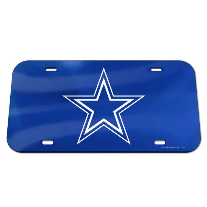 Wincraft NFL Dallas Cowboys Acrylic License Plate