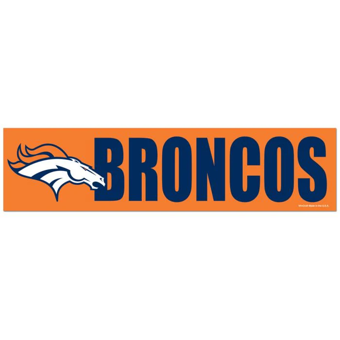 Wincraft NFL Denver Broncos 3"x12" Bumper Strip