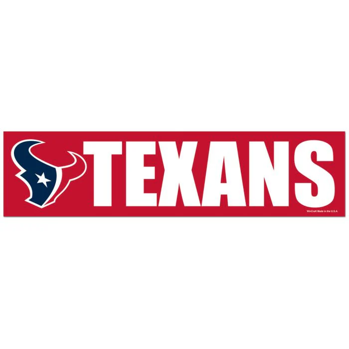 Wincraft NFL Houston Texans 3"x12" Bumper Strip