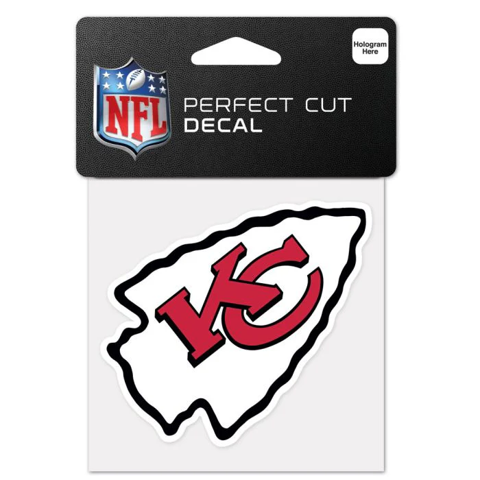 Wincraft NFL Kansas City Chiefs 4"x4" Perfect Cut Decal