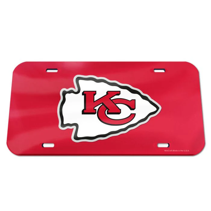 Wincraft NFL Kansas City Chiefs Acrylic License Plate