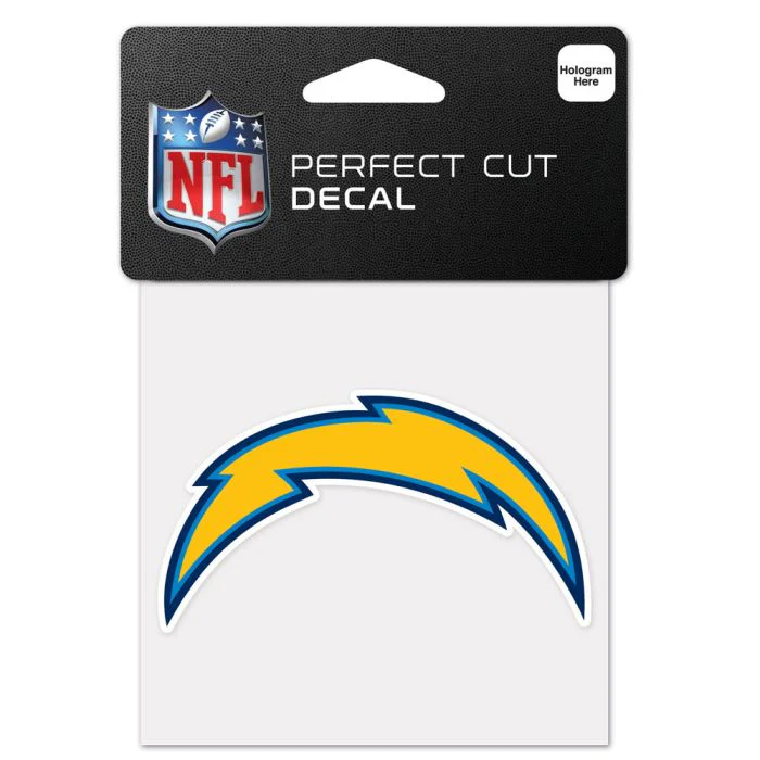 Wincraft NFL Los Angeles Chargers 4"x4" Perfect Cut Decal