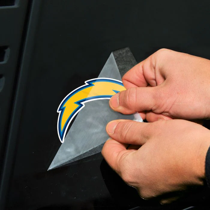 Wincraft NFL Los Angeles Chargers 4"x4" Perfect Cut Decal - Image 2