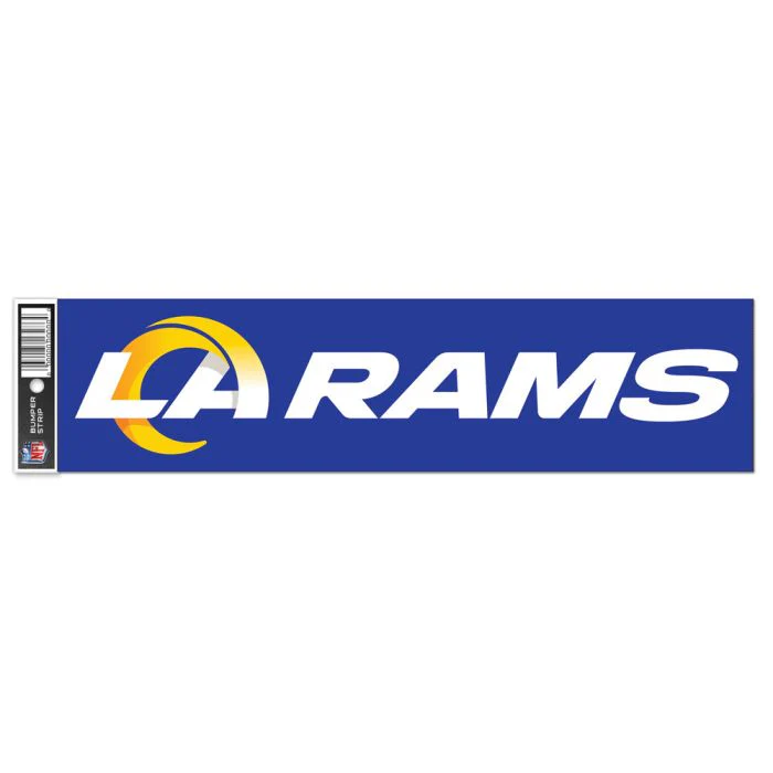 Wincraft NFL Los Angeles Rams 3"x12" Bumper Strip