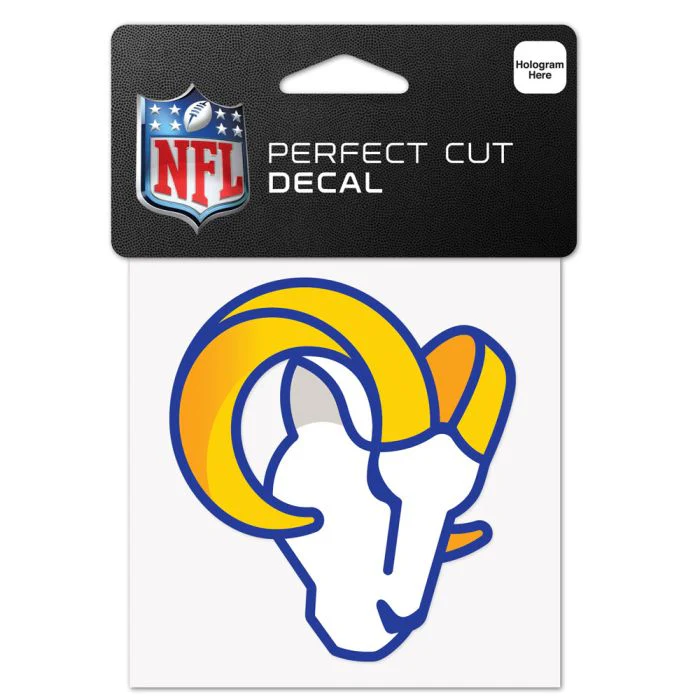 Wincraft NFL Los Angeles Rams 4"x4" Perfect Cut Decal