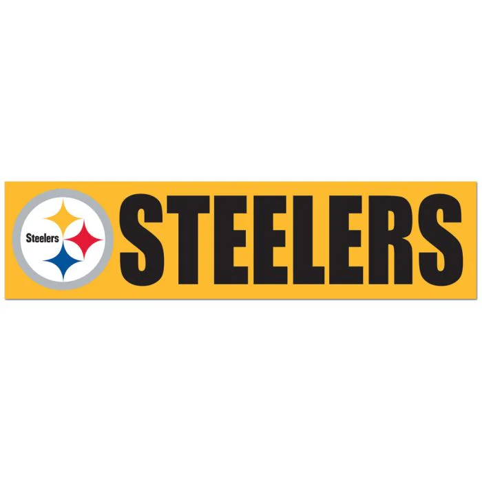 Wincraft NFL Pittsburgh Steelers 3"x12" Bumper Strip