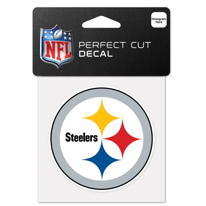 Wincraft NFL Pittsburgh Steelers 4"x4" Perfect Cut Decal