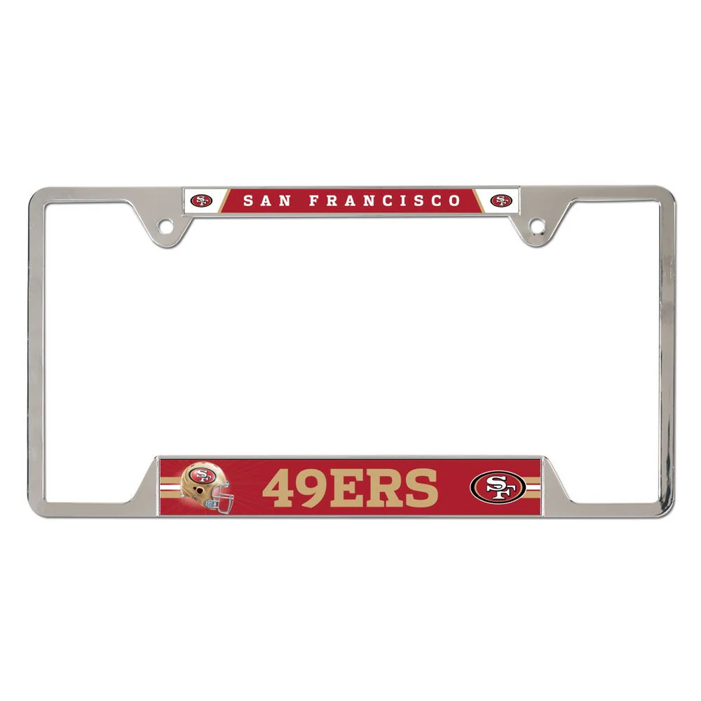 Wincraft NFL San Francisco 49ers Metal License Plate Frame