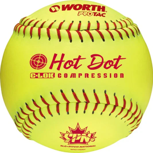 Worth 11" SPN Hot Dot Softball - Single